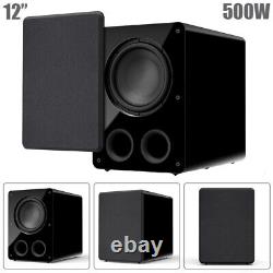 12 500W Powered Subwoofer Amplifier Surround Sound System Home Theater Cinema