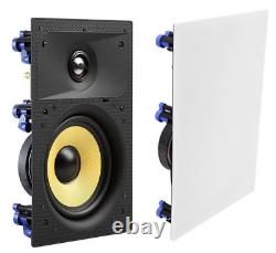 2 Pack TDX 8 2-Way In Wall Home Theater Surround Sound Speaker Flush White Pair