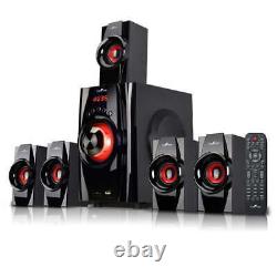 5.1 Channel Surround Sound Bluetooth Speaker System Red Stylish Design Home Hot