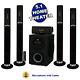 Acoustic Audio Aat3002 Tower 5.1 Bluetooth Home Speaker System With 8 Sub & Mic