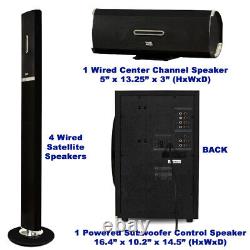 Acoustic Audio AAT3002 Tower 5.1 Bluetooth Home Speaker System with 8 Sub & Mic