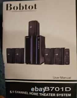 BOBTOT Home Theater System New In Box Surround Sound Speakers -B701D