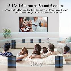 Bobtot Home Theater Systems Surround Sound Speakers 800 Watts
