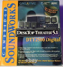 Creative Cambridge Soundworks Dtt2500 5.1 Digital Sound System New Open Box