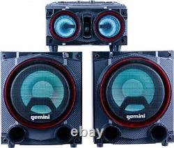 Gemini Sound GSYS-2000 Bluetooth LED Party Light Stereo System and Home Theat