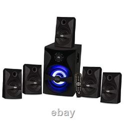 Goldwood Bluetooth 5.1 Surround Sound Home Theater Speaker System with LED
