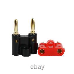 Home Sound System Connector Speaker Wire Banana Plug Audio Jack Male Adapter LOT