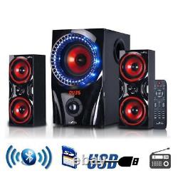 Home Theater Speaker System Stereo Surround Sound Speakers USB Audio Wireless