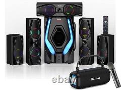Home Theater System Surround Sound Subwoofer Wireless Karaoke Bluetooth Speaker