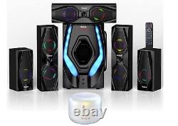 Home Theater System Surround Sound Subwoofer Wireless White Bluetooth Speaker