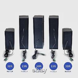 Home Theater Systems Speakers 5.1 Channel Surround Sound Bar 10 Subwoofer TV