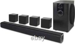 ILive 5.1 Home Theater System with Bluetooth, 6 Surround Speakers, Wall Includes