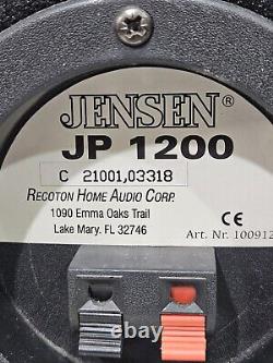 Jensen JP1200 300W 3-Way Base Reflex Speakers Tested Powerful Sounds Great