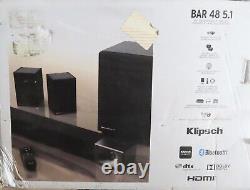 Klipsch Bar-48 5.1 Wireless Surround Sound System, Black (1067586)