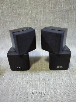 MSL Home Theater Surround Sound 5 Speaker System Tested And Working
