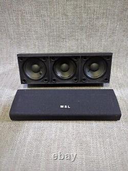 MSL Home Theater Surround Sound 5 Speaker System Tested And Working