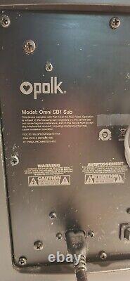 Polk Omni SB1 Plus Soundbar With Omni SB1 Plus Subwoofer with all cords & Remote
