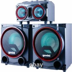 Refurbed GSYS-2000 Dual 8 Home Stereo System Bluetooth LED 2000W