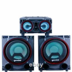 Refurbed GSYS-2000 Dual 8 Home Stereo System Bluetooth LED 2000W