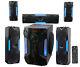 Rockville Hts56 1000w 5.1 Channel Home Theater System/bluetooth/usb+8 Subwoofer