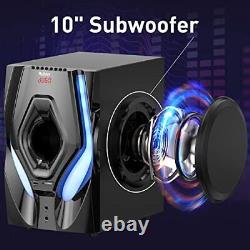Surround Sound Speakers 1200W Peak Power Home Theater System with RGB Lights