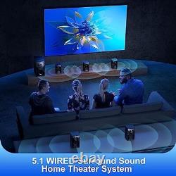 Surround Sound Speakers Home Theater Systems 700 Watts Peak Power