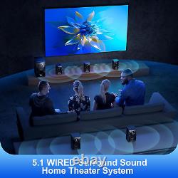 Surround Sound Speakers Home Theater Systems 700 Watts Peak Power 5.1/2.1Wired