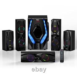 Surround Sound System Home Theater Systems 10 Inch Subwoofer 1200W 5.1/2.1