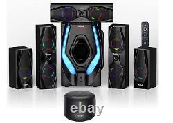 Surround Sound System Speakers for TV 10 Sub Home Mini Black Bluetooth Speaker