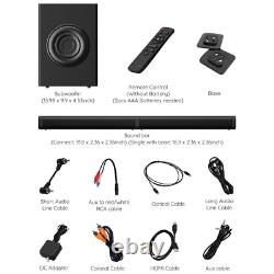TV Soundbar Subwoofer Bluetooth Surround Sound Home Entertainment Theater