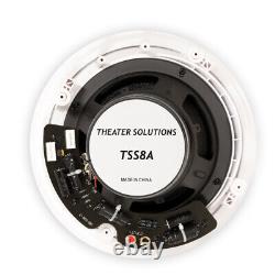 Theater Solutions TSS8A Flush Mount Angled Speakers with 8 Woofers 2 Pack