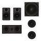 Theater Solutions Tst55 Flush Mount 5.1 Speaker Set In Wall And Ceiling